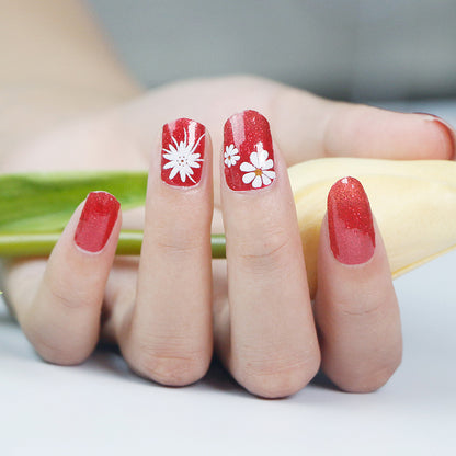 Nagelsticker mit Zwiebelpuder-Farbverlauf für Internetstars