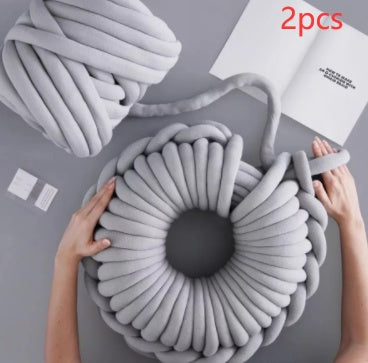 Superdickes, voluminöses Baumwollgarn aus Merinowolle