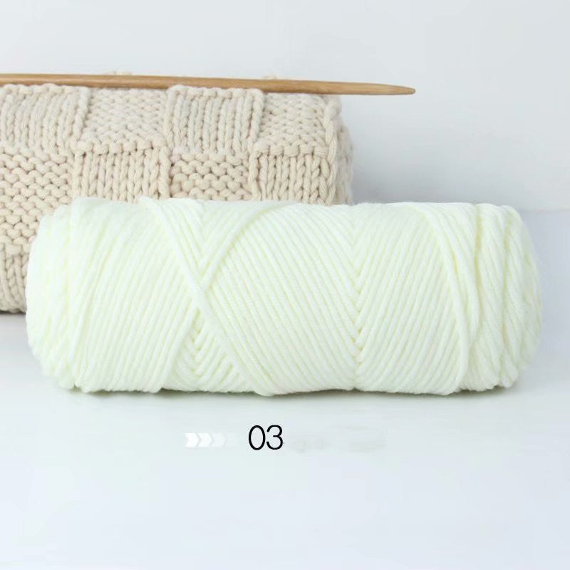 Milk Cotton Handmade DIY Braided Coarse Yarn