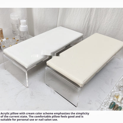 Handkissen aus cremefarbenem Acryl, cremeweiße Handgelenkschiene für große und kleine Handgelenke