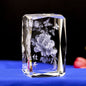 Interior Carving 3D Animal Series Crystal Statue Tourist Souvenir