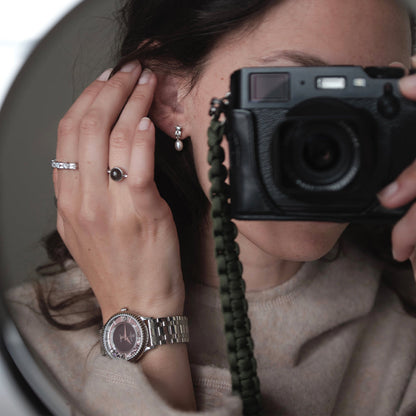 Moonstone Ring - Polished Sterling Silver with 1 Månesten