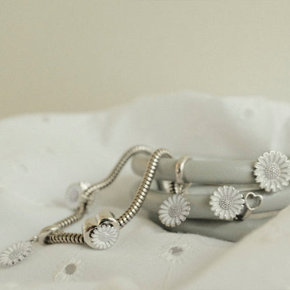 Charming Marguerite Hænger Charm 6 mm Til Armbånd - Sterling Sølv
