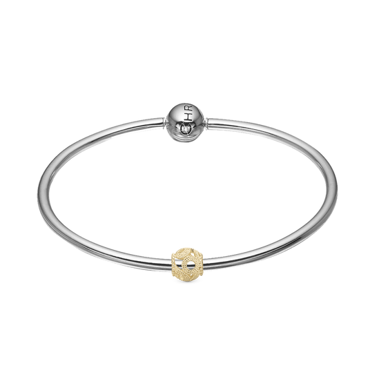 Silver Bangle med charm