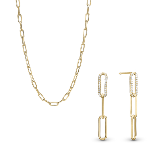 Golden Link Elegance sæt, Forgyldt