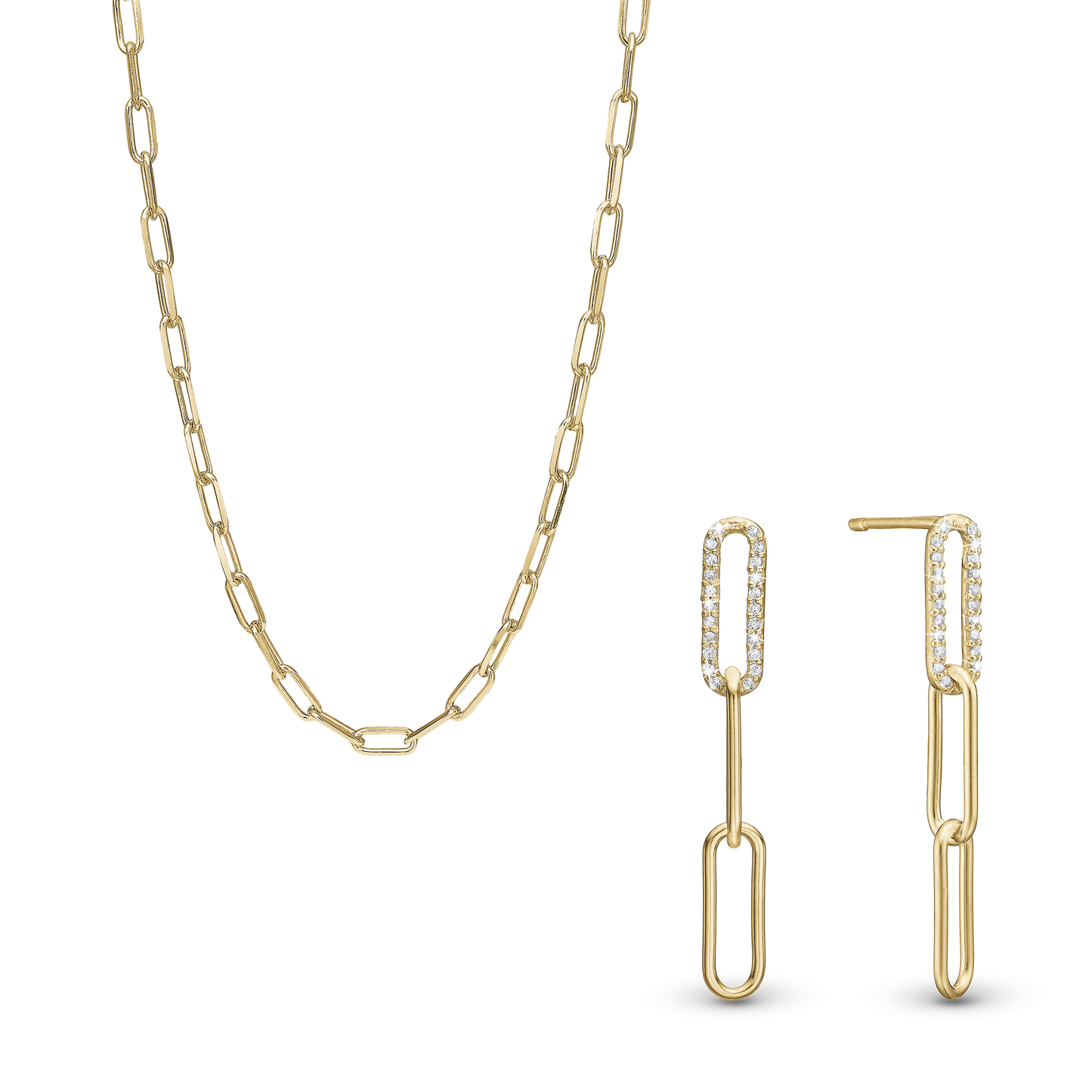 Golden Link Elegance sæt, Gold Plated